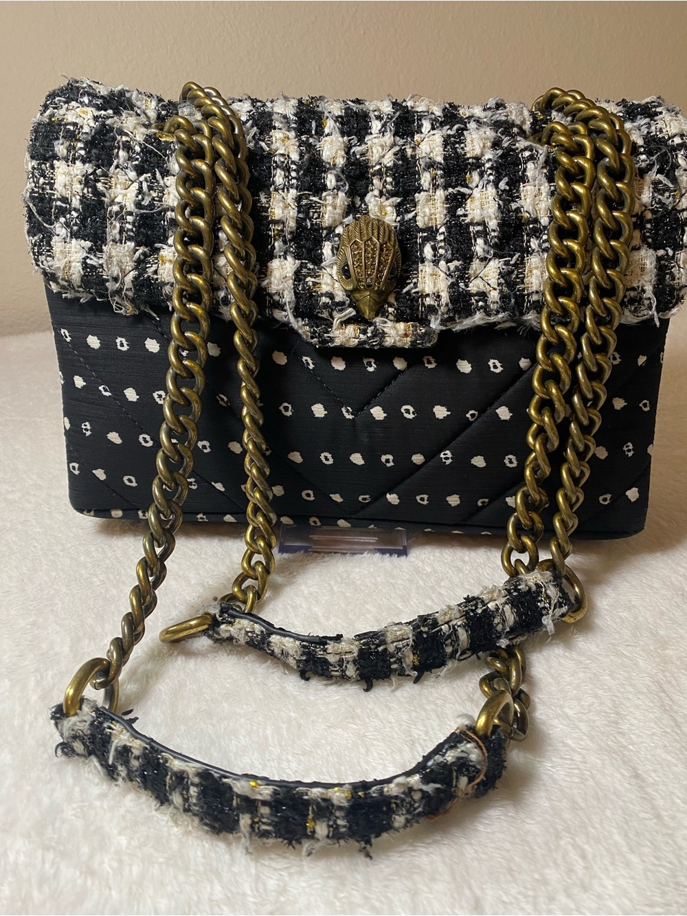 Kurt Geiger London Kensington bag - medium size Black and White